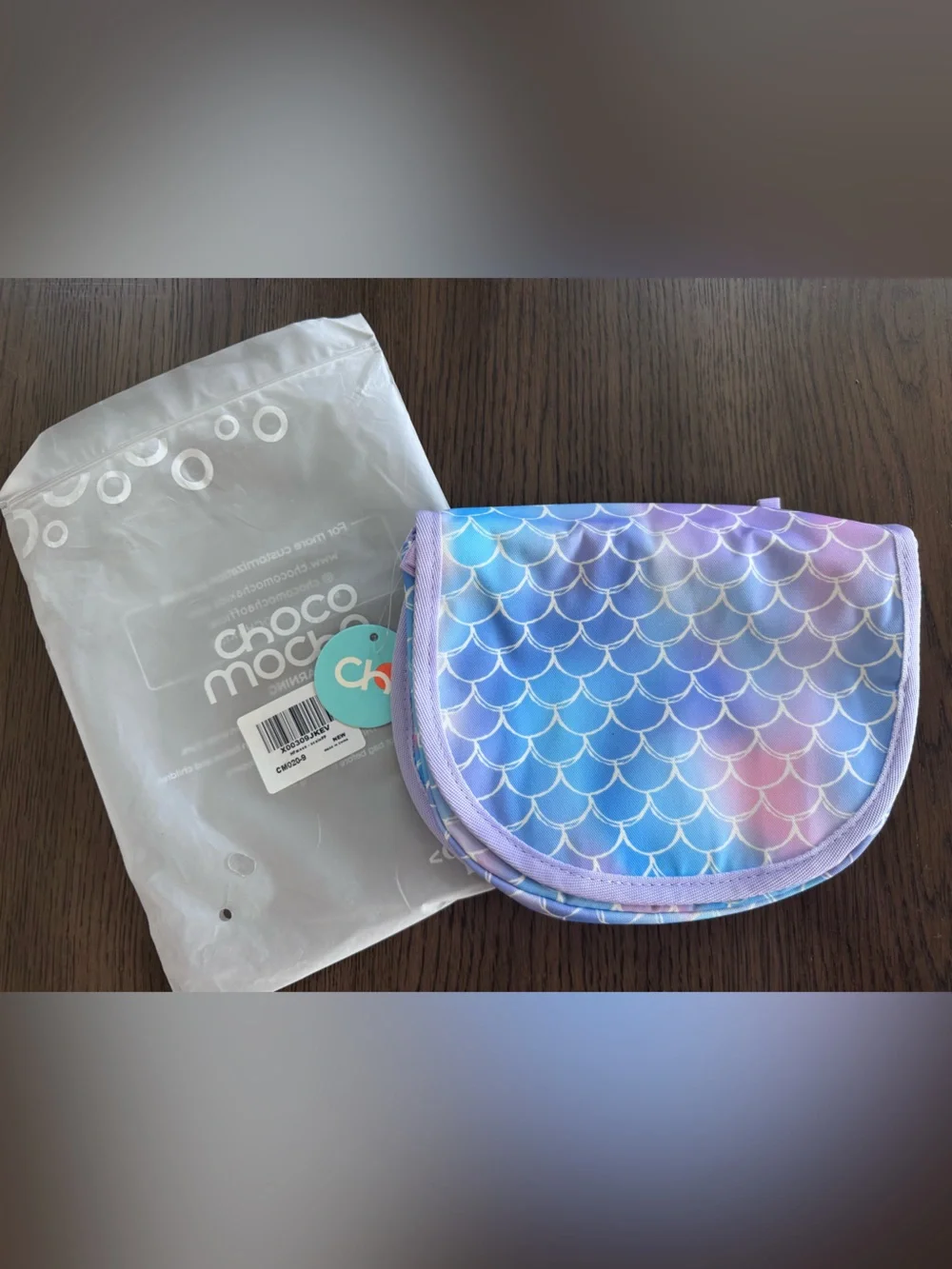 NWT Pastel Mermaid Scale Crossbody Bag - Lavender Blue Pink